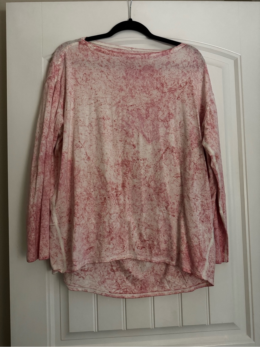 lululemon athletica Pink Marbled Long-Sleeve Tee